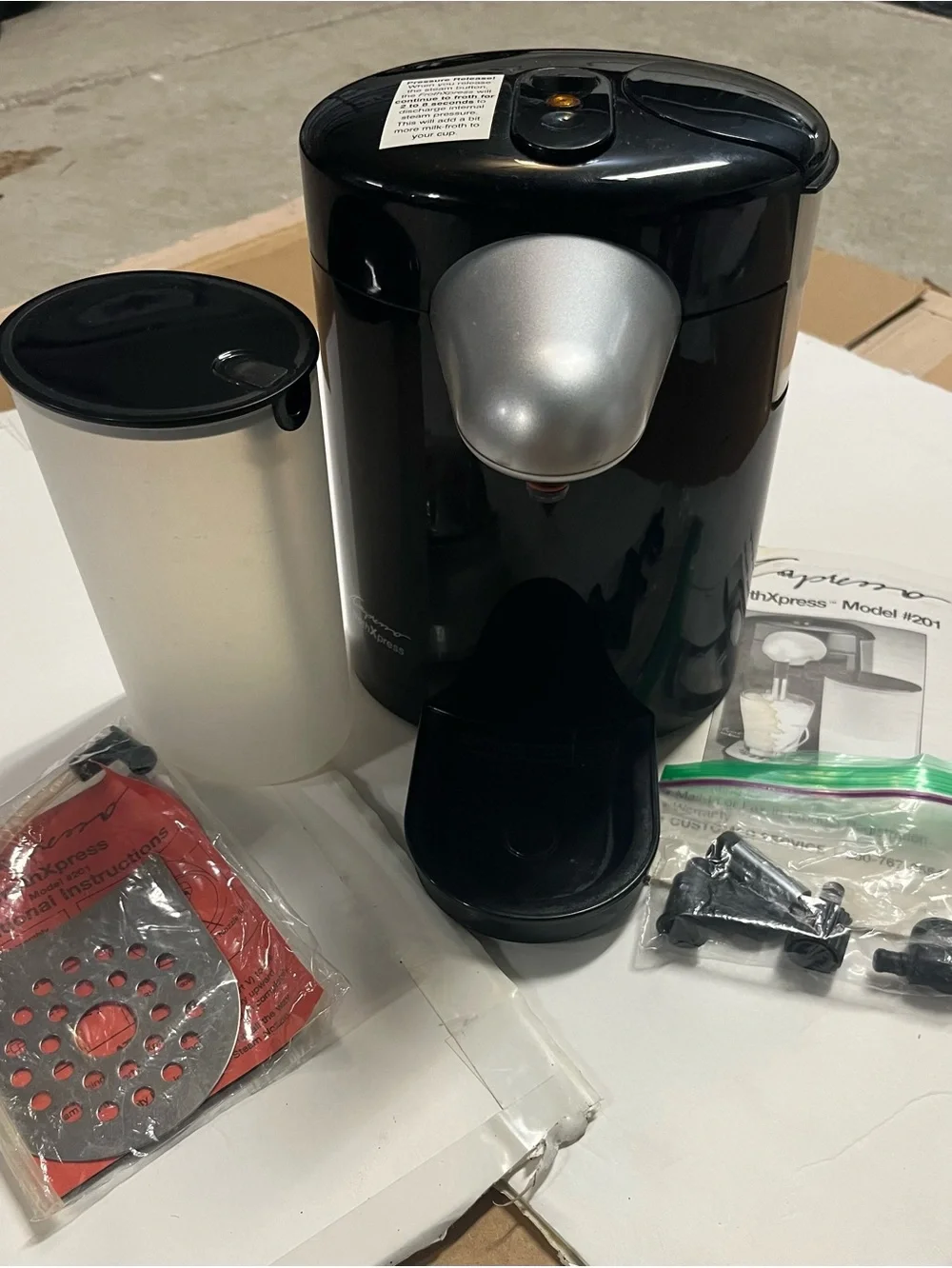 Capresso FrothExpress - Espresso Latte Frothing Machine Black